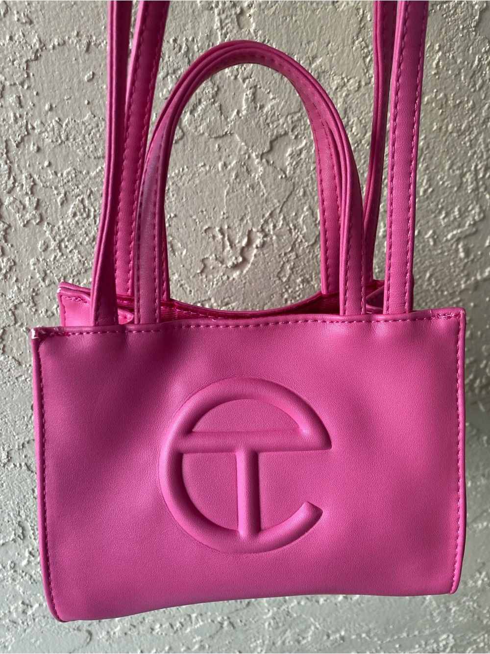 Telfar Hot Pink Azalea Mini Crossbody Bag